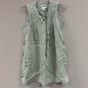 Rachel Zoe Linen Top in Light Gray